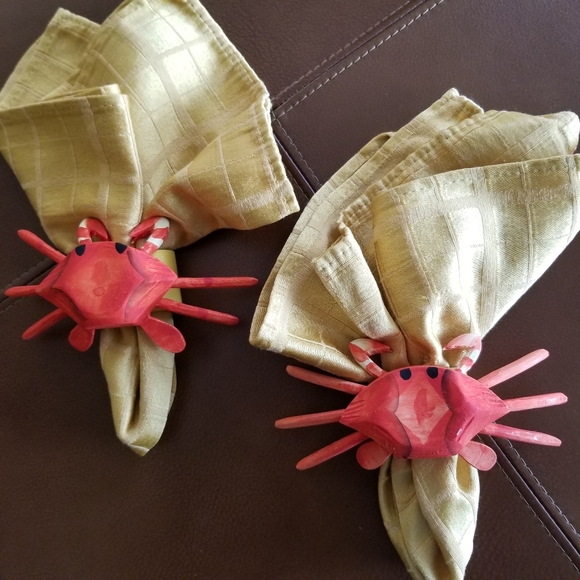 🦀 Dansk Wood Crab Napkin Holders 🦀 - Picture 15 of 16